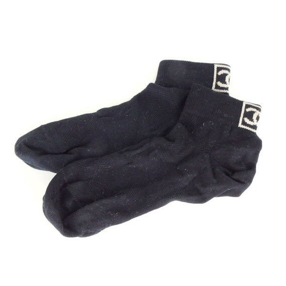 CHANEL ヴィンテージ ソックス 中古・古着通販】CHANEL (シャネル) ココマーク ラインストーン