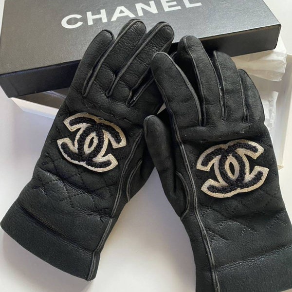 Vintage Chanel Shearling Gloves