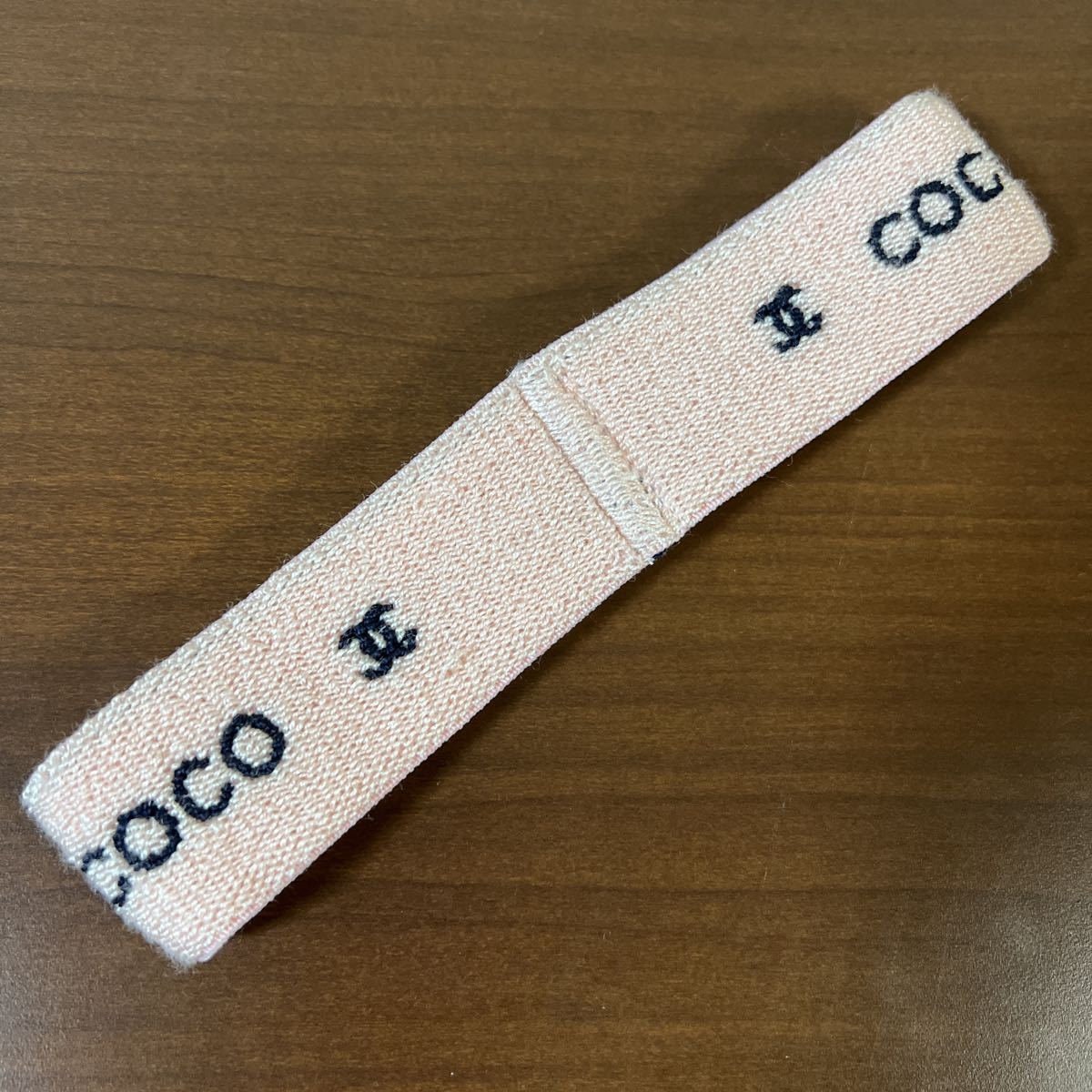 Chanel Pink X Black 02p Coco CC Headband/sweatband - Etsy display picture 2