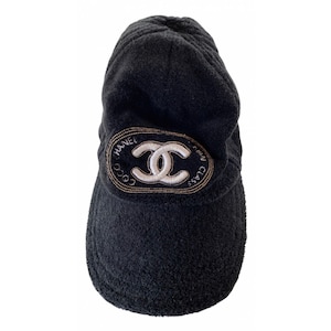 サ*ダ様 CHANEL エコファー　キャップ　2001 ビンテージ Chanel Terry Cloth Baseball Cap - Etsy