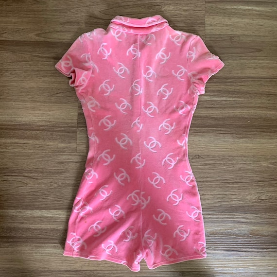 chanel pink romper