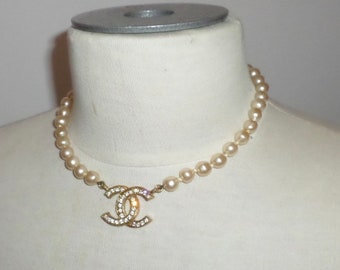Chanel Cc Necklace - Etsy