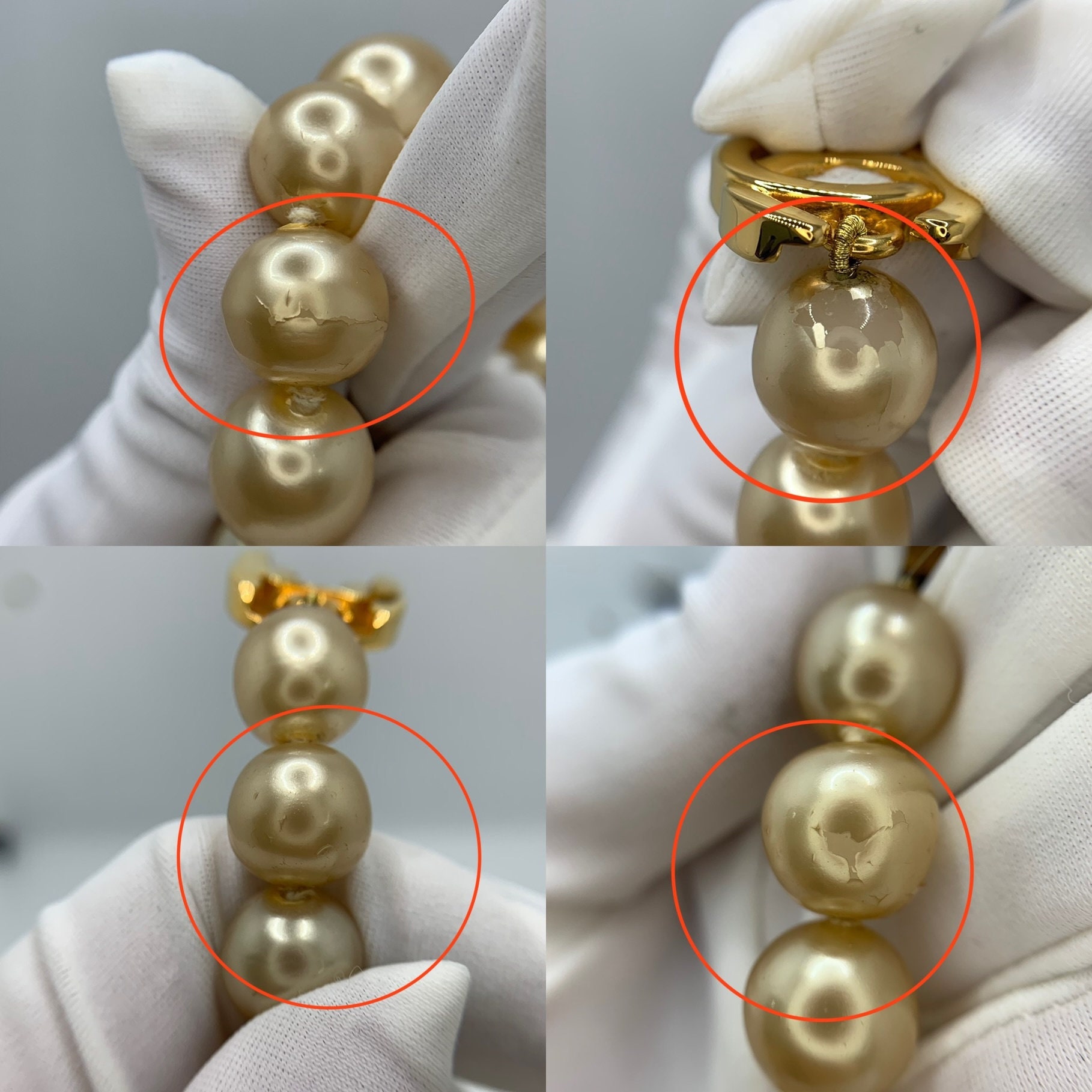 Vintage Chanel 96P Pearl Turnlock Necklace - Etsy