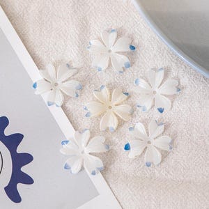 10pcs Flower shaped Resin Charm, Acetate Acrylic Flower Pendant, Earring Charm Findings, DIY Jewelry Accessories
