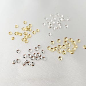 50pcs 18k Gold Plated Petals bead caps, Flower Beadcaps, Bulk bead caps, Handmade Flower Support, Jewelry Craft Supplies