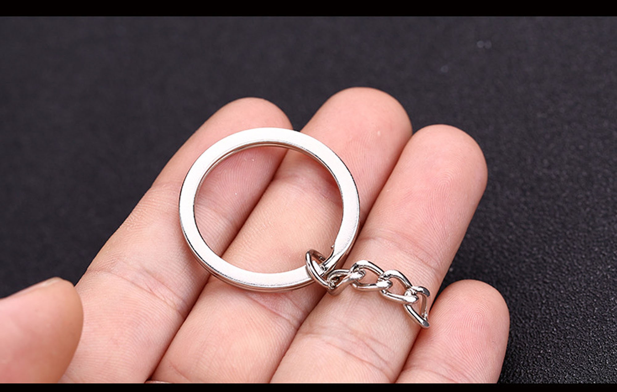 100 Pcs Key Rings Heat Treated High Quality Bulk Split Etsy