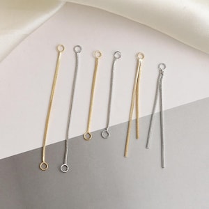 10pcs Gold Plated Brass Chain Connector, Extender Chain,Chain Extensions, Gold Chain Tassel Pendant,Necklace Extension Chain