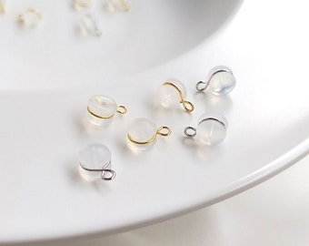 10PCS Gold Plated Earring Backs With loop,Silicone Stopper Ear Nuts ,Rubber Earrings Back