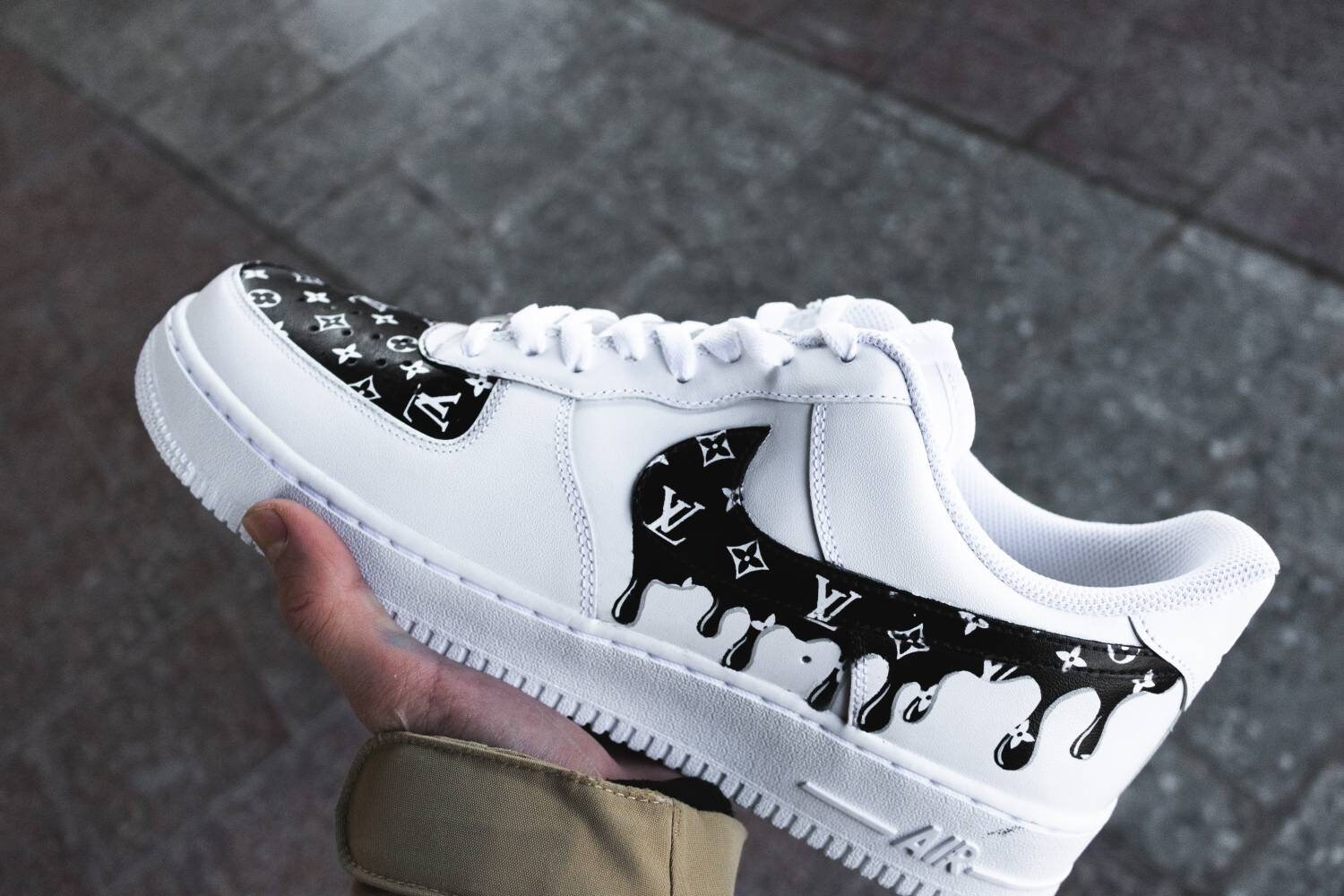 Nike air force 1 custom sneakers. These are custom hand | Etsy