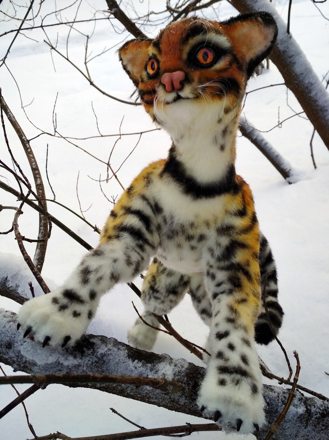 Ocelot realistic stuffed toy replica cat plush toy Etsy