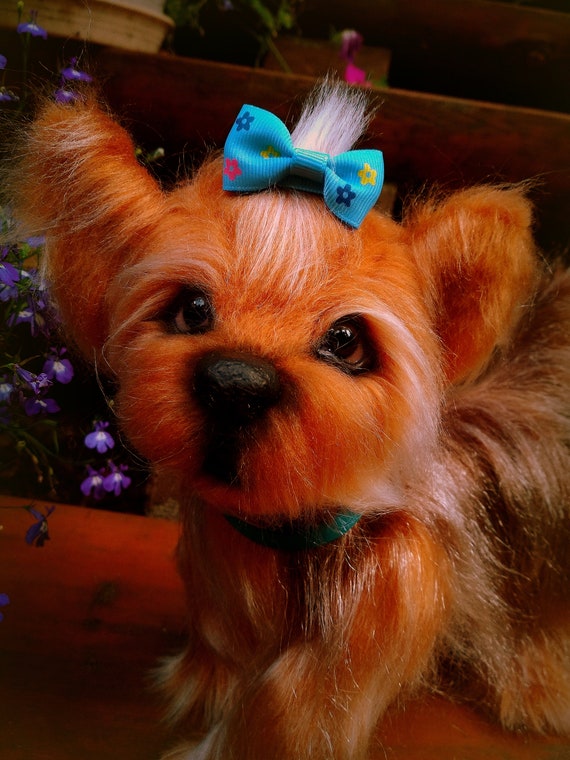 Alabama Riskeren terugbetaling Yorkshire Terriër puppy york speelgoed Gevulde Realistische | Etsy Nederland