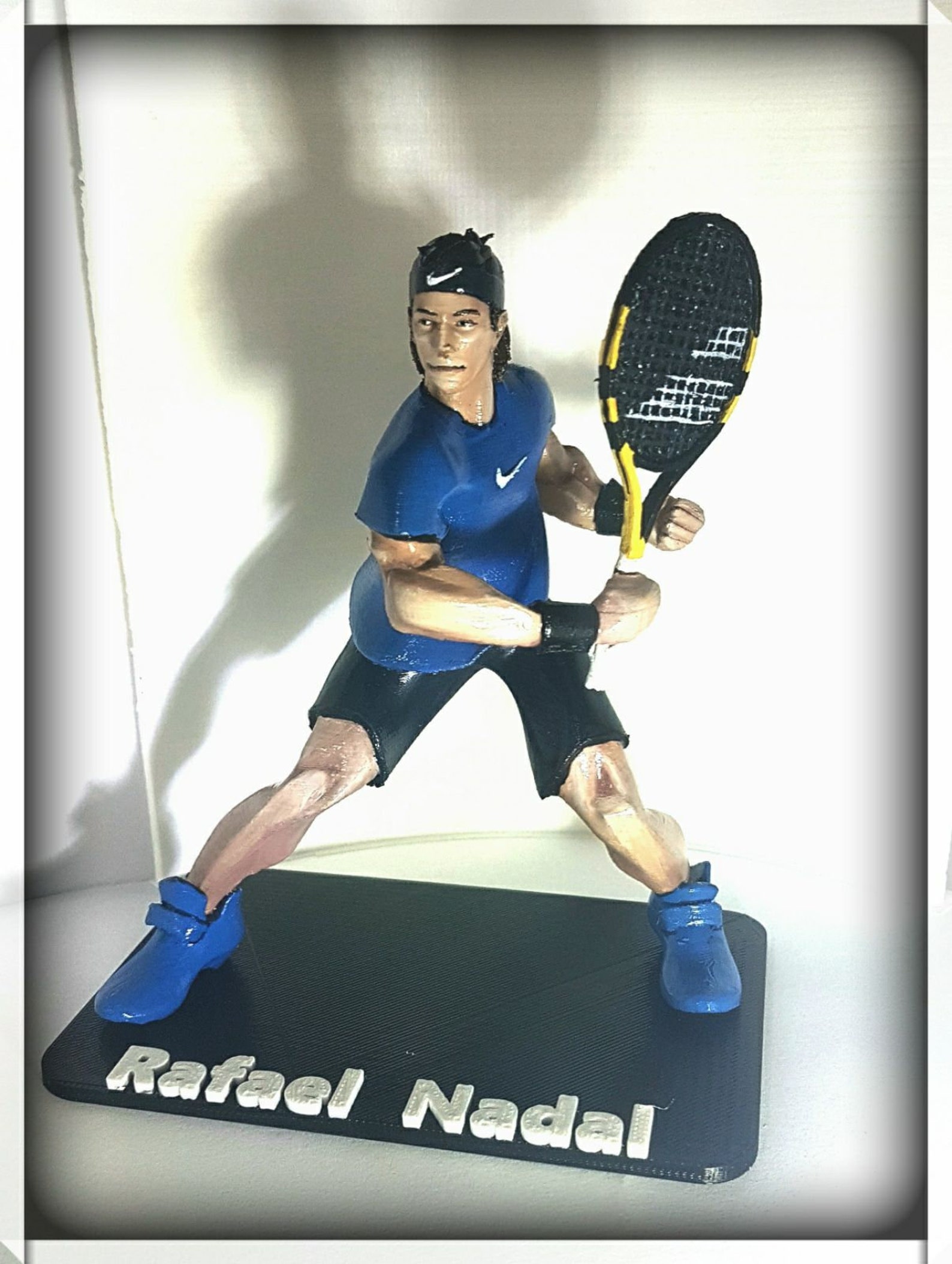 Rafael Nadal Left Handed Tennis Player Figurine Etsy
