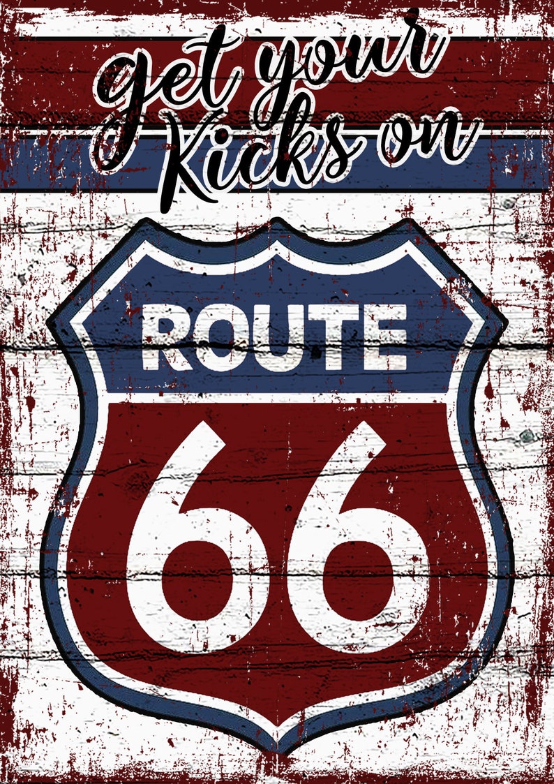 Route 66 Printable Bundle Pack 33 Pcs Digital Download Route 66 Print ...