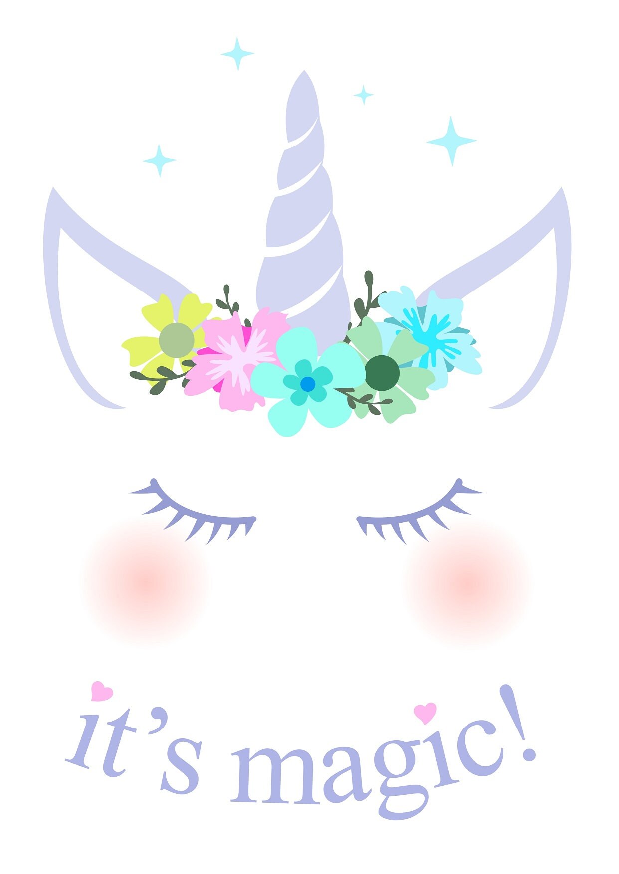 Download Unicorn Face Svg Svg Cutting File Unicorn Horn Unicorn Etsy