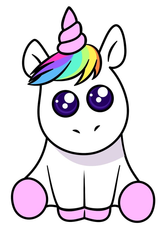 Rainbow Unicorn Unicorn Print Boy Unicorn Svg Unicorn Baby | Etsy
