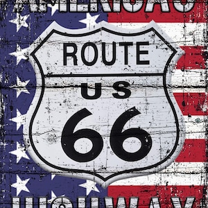 Route 66 Printable Bundle Pack 33 Pcs Digital Download Route 66 Print ...