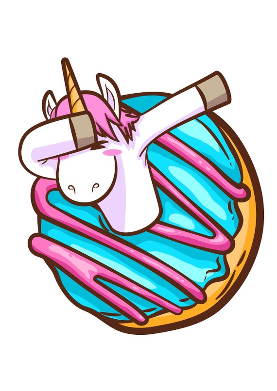 Download Dabbing Unicorn Svg Unicorn Party Donut Unicorn Svg Etsy