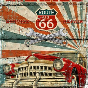 Route 66 Printable Bundle Pack 33 Pcs Digital Download Route 66 Print ...