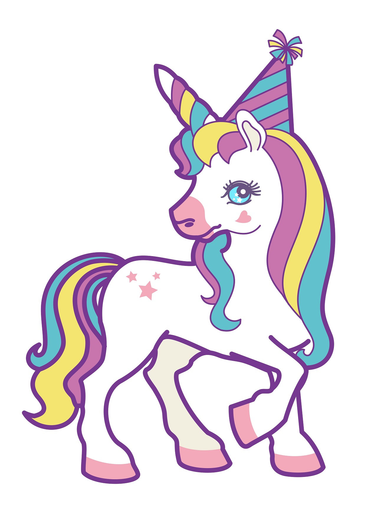 Unicorn Birthday Svg Birthday Girl Svg Rainbow Unicorn Png - Etsy