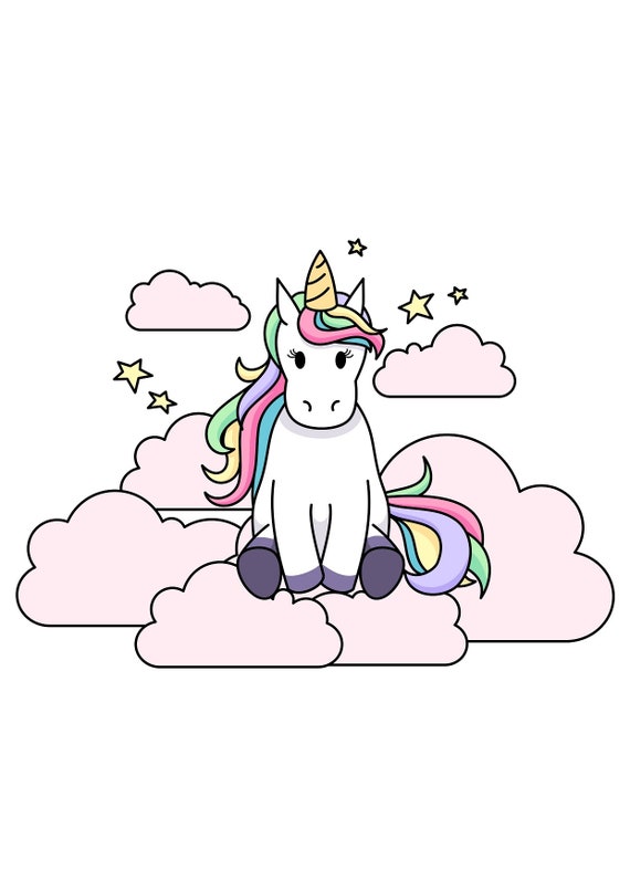 Download Rainbow Unicorn Svg Designs Birthday Girl Svg The Last Etsy