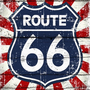 Route 66 Printable Bundle Pack 33 Pcs Digital Download Route 66 Print ...