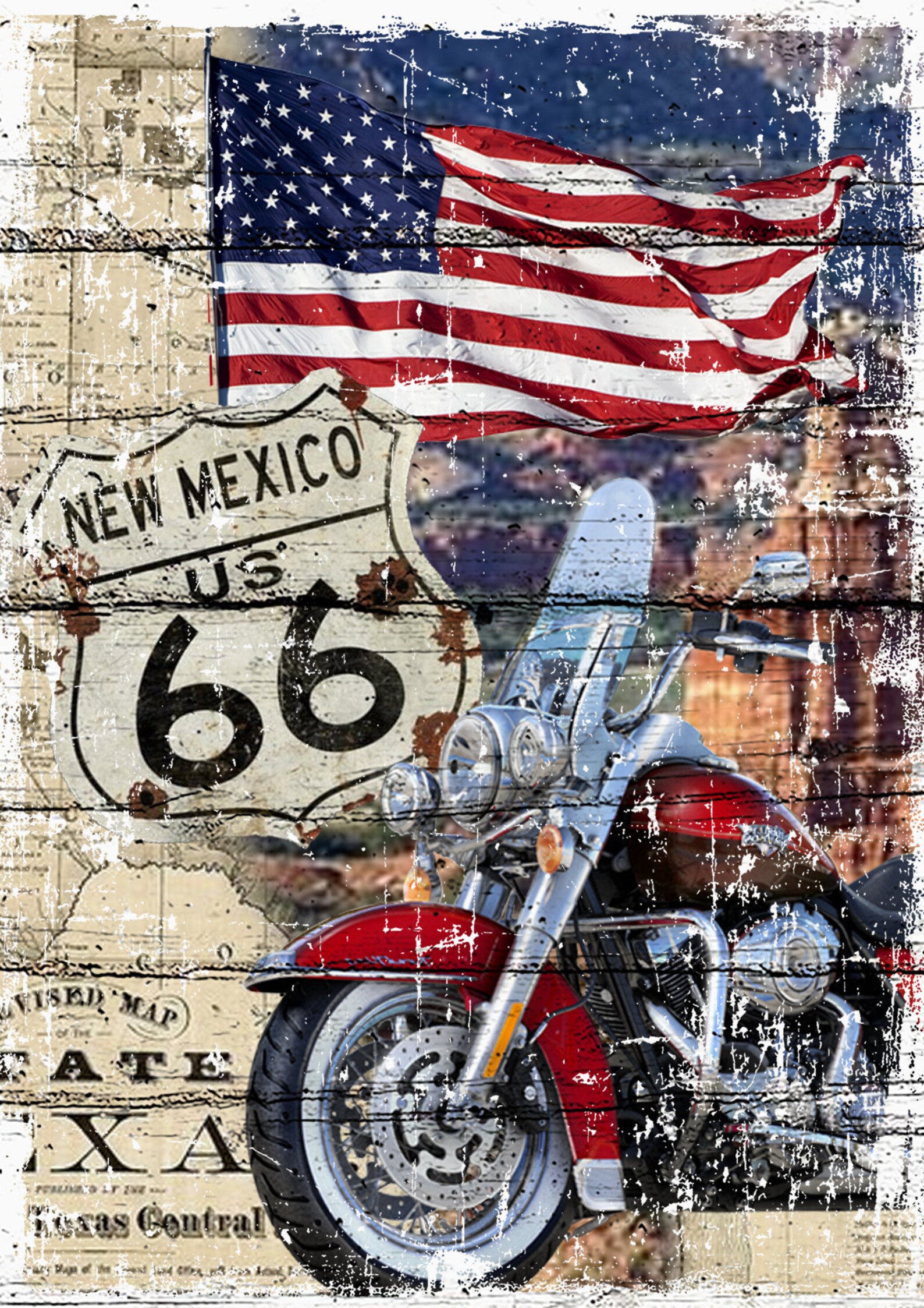 Route 66 Printable Bundle Pack 33 Pcs Digital Download Route 66 Print ...