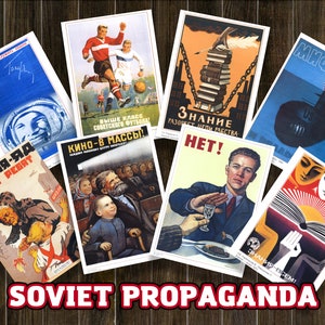 Soviet Propaganda Poster Bundle Pack 153 pcs, soviet ideology, soviet symbolism, hammer and sickle, soviet posters, propaganda ussr, lenin image 1