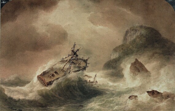Antique Painting The Shipwreck - Printable Wall art, Digital File, Instant  Download, Digital Picture, Digital Photo, Oil Painting, 1600
