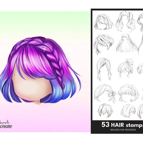 Buy Hair Stamps Procreate Brushes Chibi Hair Brushes Straight Online in India - Etsy Buy Hair Stamps Procreate Brushes Chibi Hair Brushes Straight Online in India - Etsy