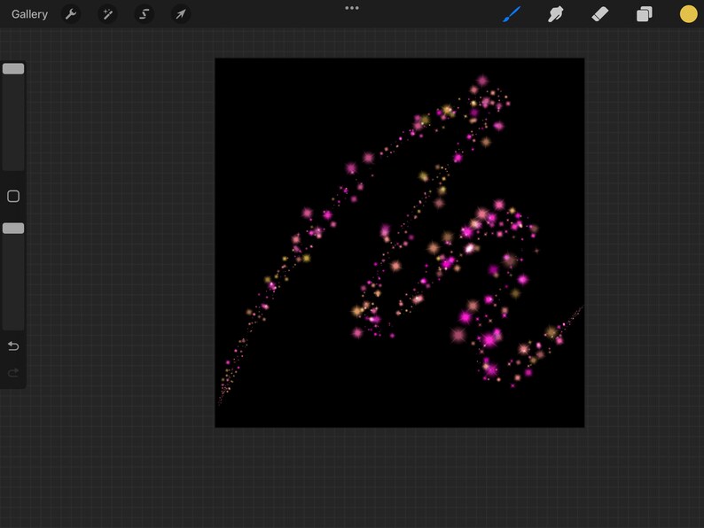 Flare Coloring Brush for Procreate Glitter Brushes for Ipad Etsy