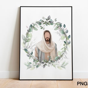 Jesus DIGITAL file, Easter Jesus Christ DIGITAL file Christ Painting Bible Print Jesus Portrait Poster Famous Art Printable, JPEG