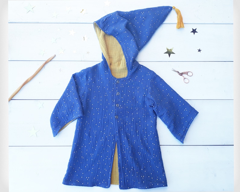 Robe & Pixie Hat Sewing Pattern Bundle: Merlin Magic Gown (PDF Pattern) image 2