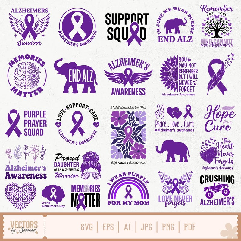 Alzheimers Cricut Decals - Etsy