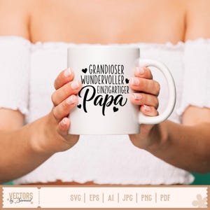 German Papa SVG Bundle, German Dad, Deutsche Plotterdatei Papa, Vatertag Svg, Vatertagsgeschenk, Deutsche Sprüche Svg, Laserdatei Papa image 15