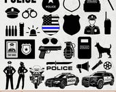 Police SVG, Police Badge SVG, Police Shield Svg, Police Officer Svg, Police Car Svg, SWAT Officer Clipart, Police Woman Svg, Police Png