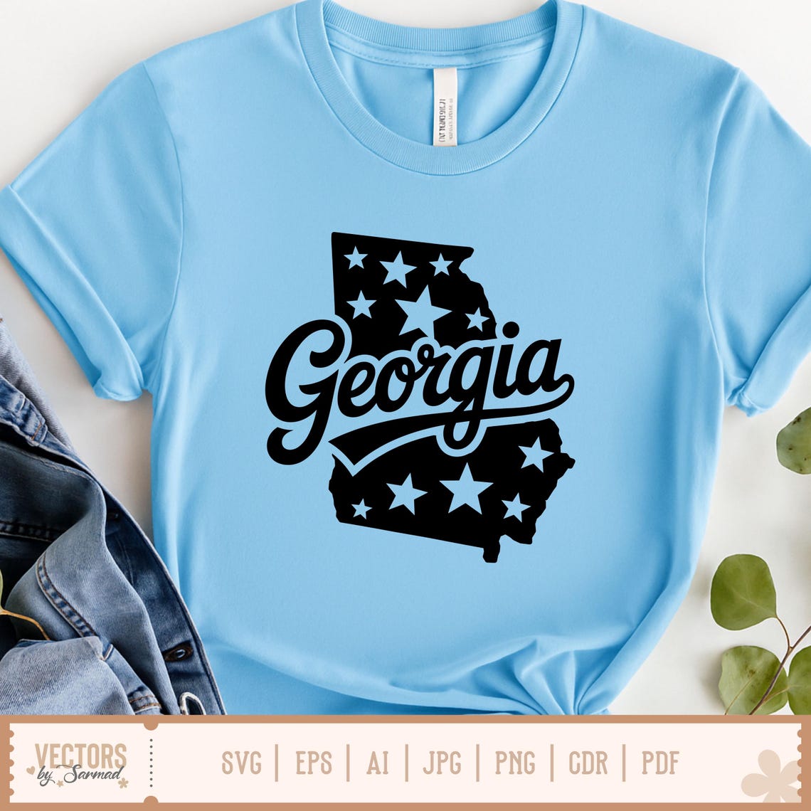 Georgia SVG, Georgia Outline Svg, Georgia Floral Svg, Georgia Cut Files ...