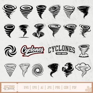 Script Cyclones Cyclone Svg Bundle, Tornado Svg, Cyclones Svg, Hurricane SVG, Tornado ...