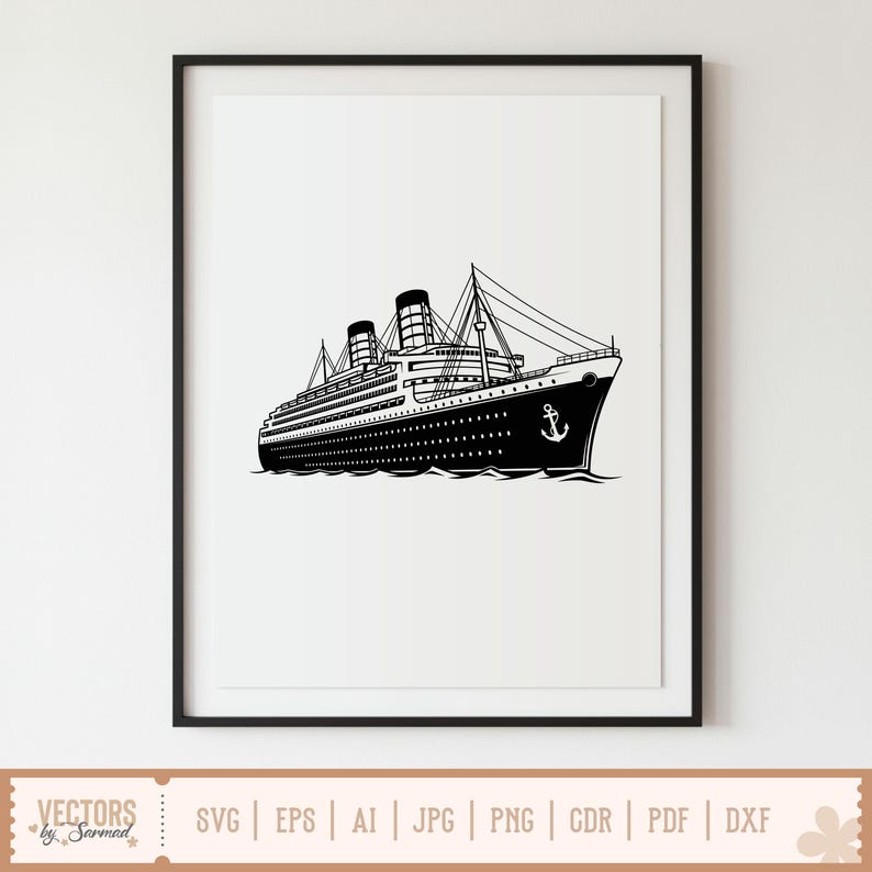 Kryssningsfartyg SVG, Kryssningsfartygspaket SVG, Kryssnings-SVG, Kryssningssemester-svg, Yacht-svg, Båt-svg, Familjekryssning-svg, Kryssningsfartygsclipart bild 5