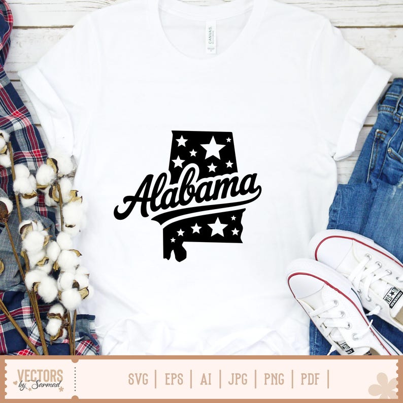 Alabama Svg Bundle, Alabama Outline SVG, Alabama Silhouette, Alabama ...