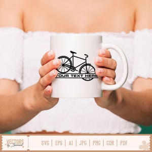 Cykel SVG, cykel clipart, cykel png, vintage cykel, cykelvektor, cykelsilhuett, utskrivbar cykel, gammaldags cykel svg bild 5