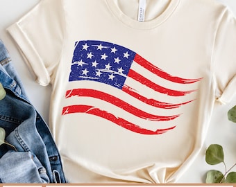 Distressed American Flag SVG, 4th of july svg, USA Flag Svg, USA Flag Silhouette, Grunge usa flag svg, Flag Vector