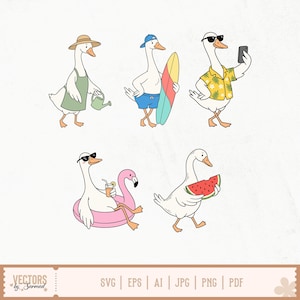 Goose SVG Bundle, Peeking Goose Svg, Silly Goose Svg, Cute Goose Designs, Goose Clipart, Funny Goose Svg, Goose Coquette Svg, Minimal Goose image 6