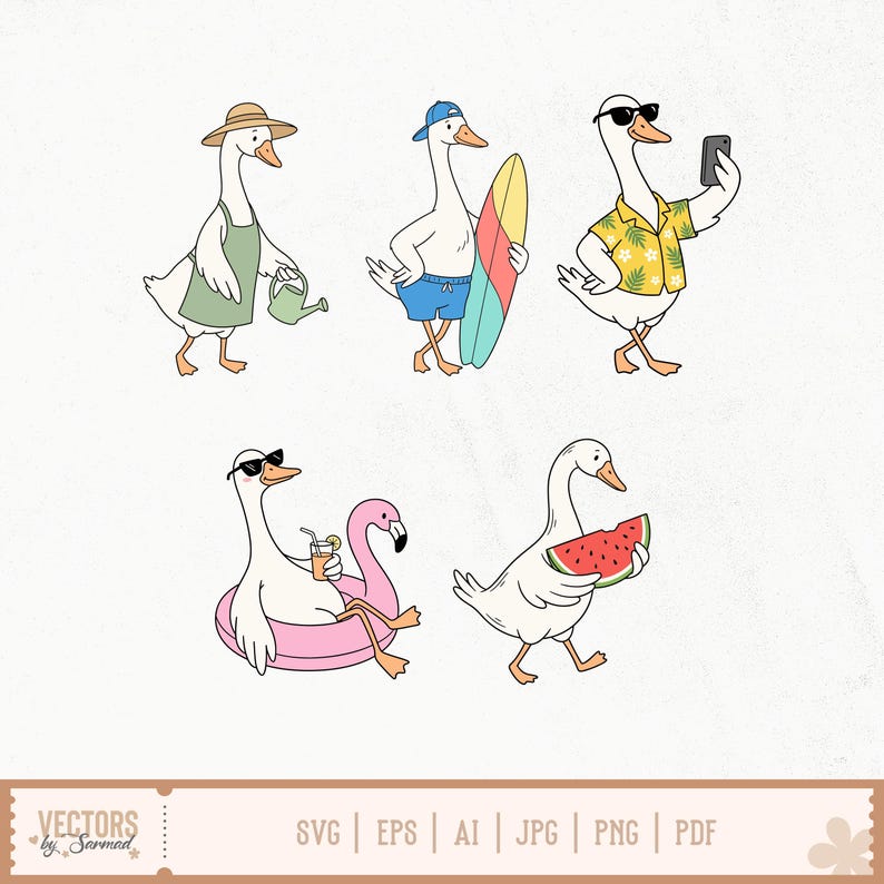 Goose SVG Bundle, Peeking Goose Svg, Silly Goose Svg, Cute Goose Designs, Goose Clipart, Funny Goose Svg, Goose Coquette Svg, Minimal Goose image 6
