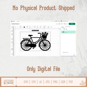 Cykel SVG, cykel clipart, cykel png, vintage cykel, cykelvektor, cykelsilhuett, utskrivbar cykel, gammaldags cykel svg bild 10