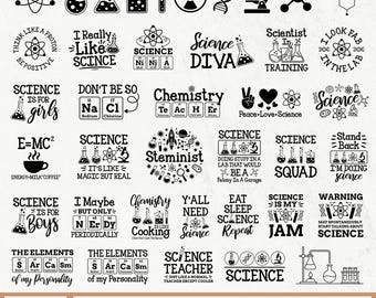 Wissenschafts-Svg-Bundle, Wissenschaftler-Zitate, Wissenschaftler SVG, Science Lab SVG, Chemie SVG, Wissenschaftsikone, Wissenschaftslehrer, Science Squad, Biologe