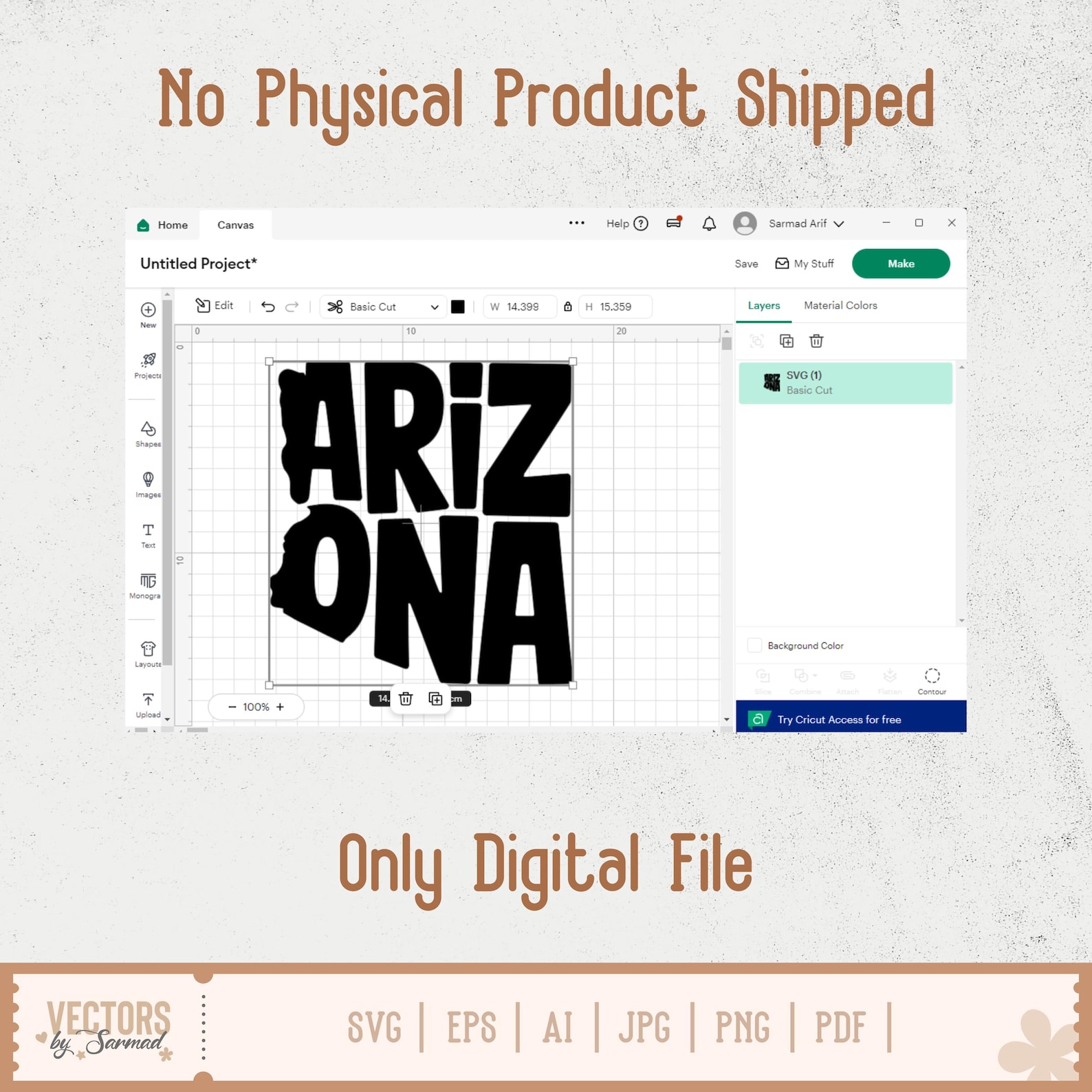 Arizona SVG Bundle, Arizona Outline SVG, Arizona Silhouette, Arizona ...