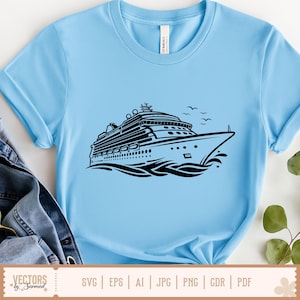 Kryssningsfartyg SVG, Kryssningsfartygspaket SVG, Kryssnings-SVG, Kryssningssemester-svg, Yacht-svg, Båt-svg, Familjekryssning-svg, Kryssningsfartygsclipart bild 4