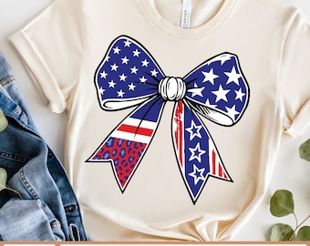 Coquette American Girl SVG, 4. Juli svg, amerikanischer Bogen svg, Amerika svg, Freiheit svg, Amerikanische Flagge svg, Coquette Bogen svg