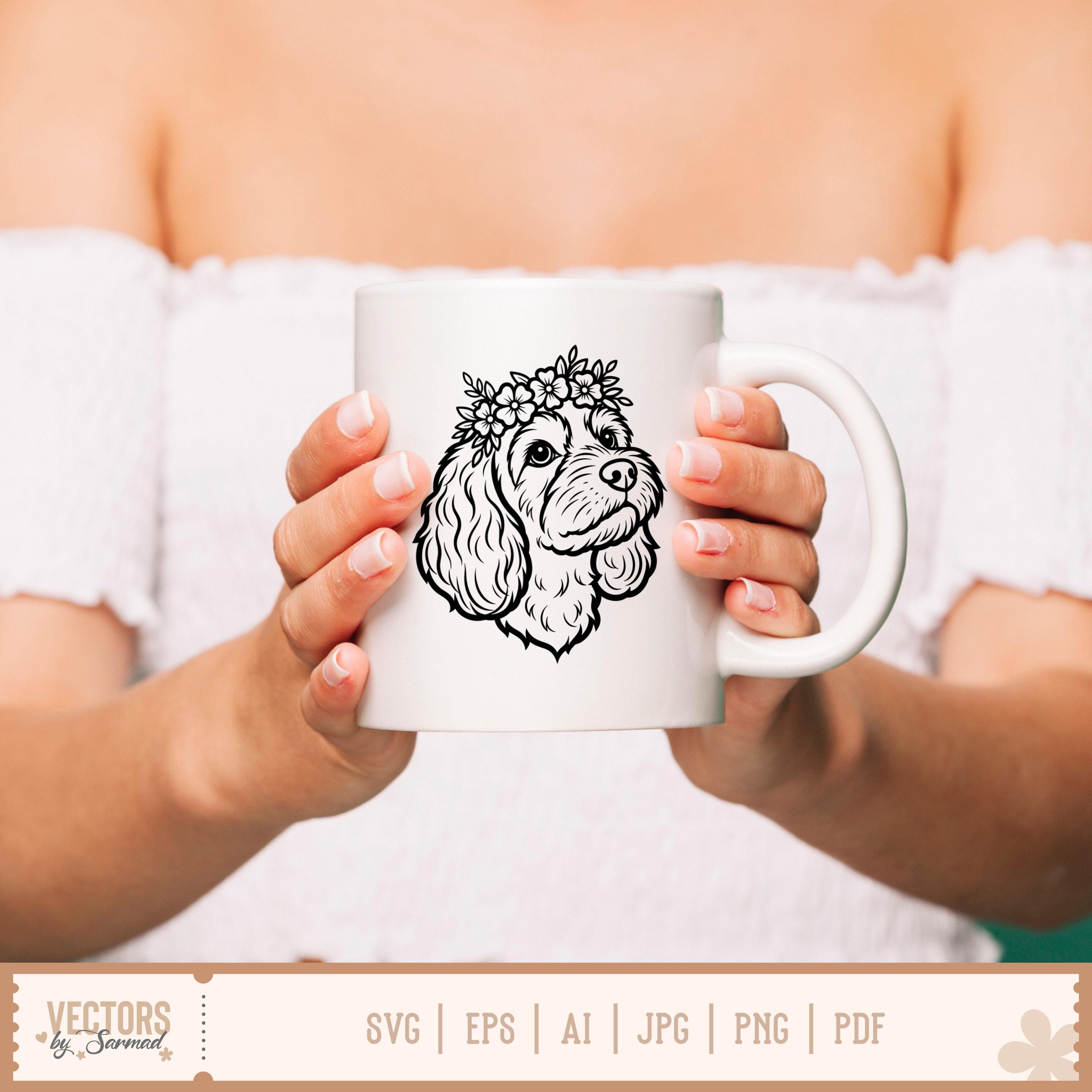 Cavapoo SVG Bundle, Cavapoo Dog SVG, Peeking Cavapoo Svg, Cavapoo Line ...
