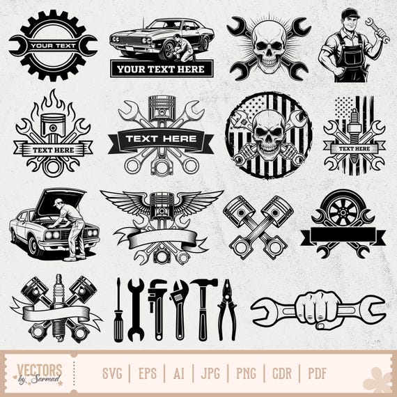 Mechanic Svg, Mechanic PNG, Mechanic Shirt Svg, Mechanic Tools Logo Svg, Auto Mechanic Svg, Repair Tools, Mechanic logo, Spark Plug Svg